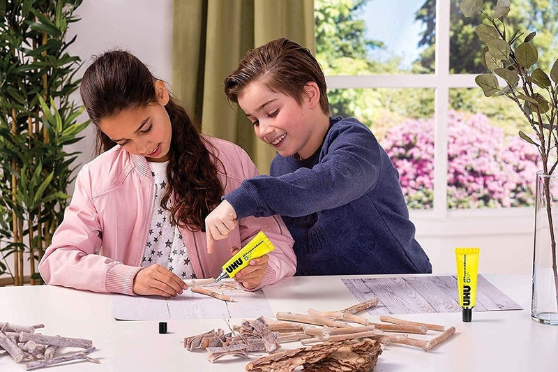 Uhu All Purpose Adhesive, The Tried And Tested Universal Glue For Almost All Gluing Cases Like Crafts And Repair, Tube, 60 ml, Transparent- Pack Of 02 - Image 2